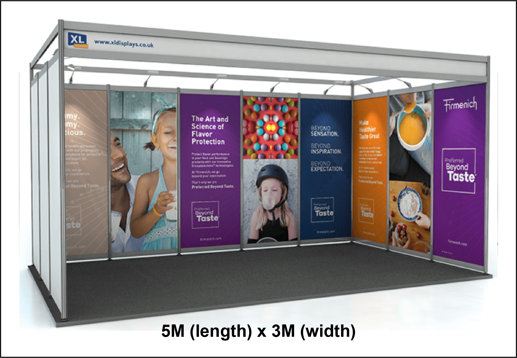 Double Booth 5m x 3m example